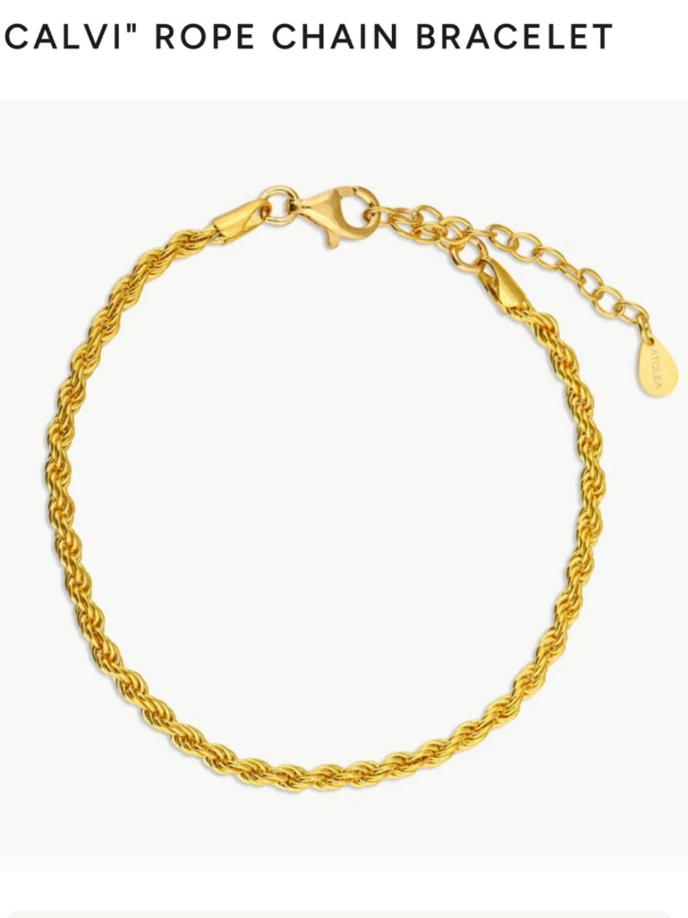 NWT Atolea Calvi rope chain bracelet and necklace bundle - Picture 6 of 12